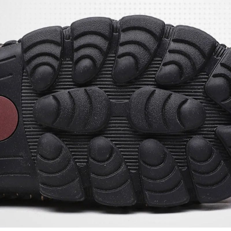 Men's Handcrafted Cowhide Leather Orthopedic Waterproof Ankle Boots