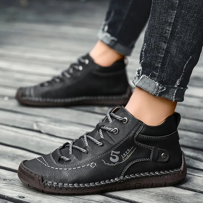 Ailongcity®Soft Leather Vintage Orthotic Shoes for Men