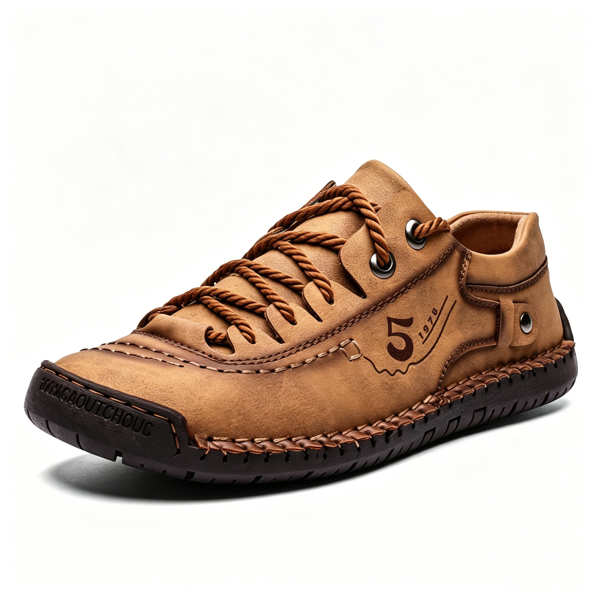 Vintage Craft 5 - Ailongcity® Leather Sneakers Retro-Inspired Artisan Leather for Timeless Casual Style