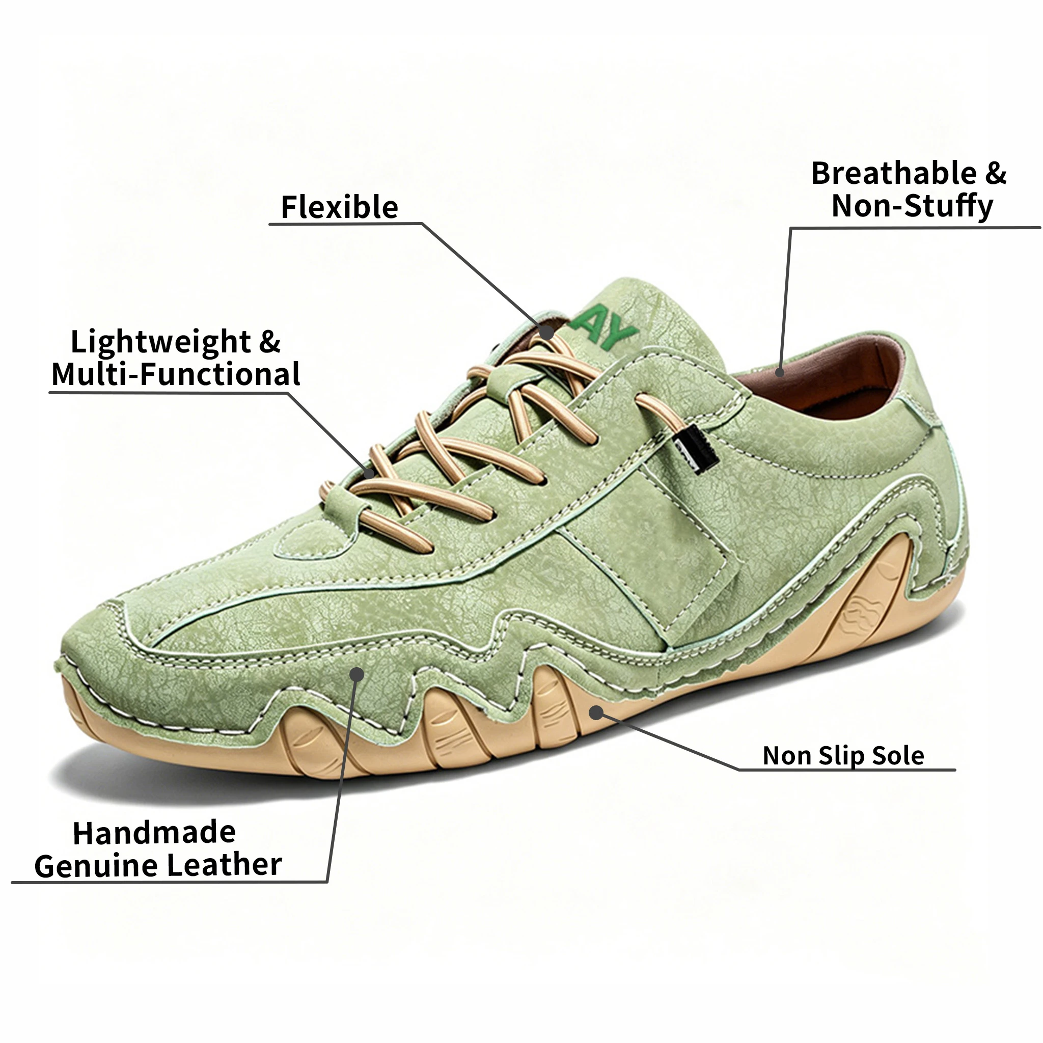 2026 New Wild Claw - Ailongcity® Artisan Low-Tops Handcrafted Leather for Urban Sophistication