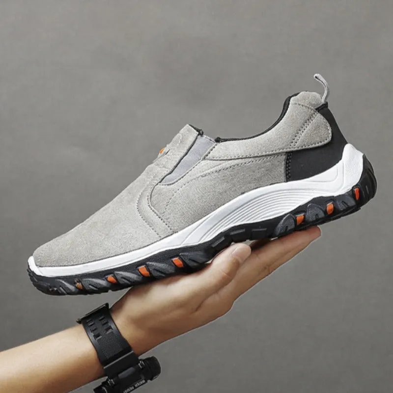 Ailongcity®Men Warm Fur Boots Slip-on Premium Suede Orthopedic Shoes