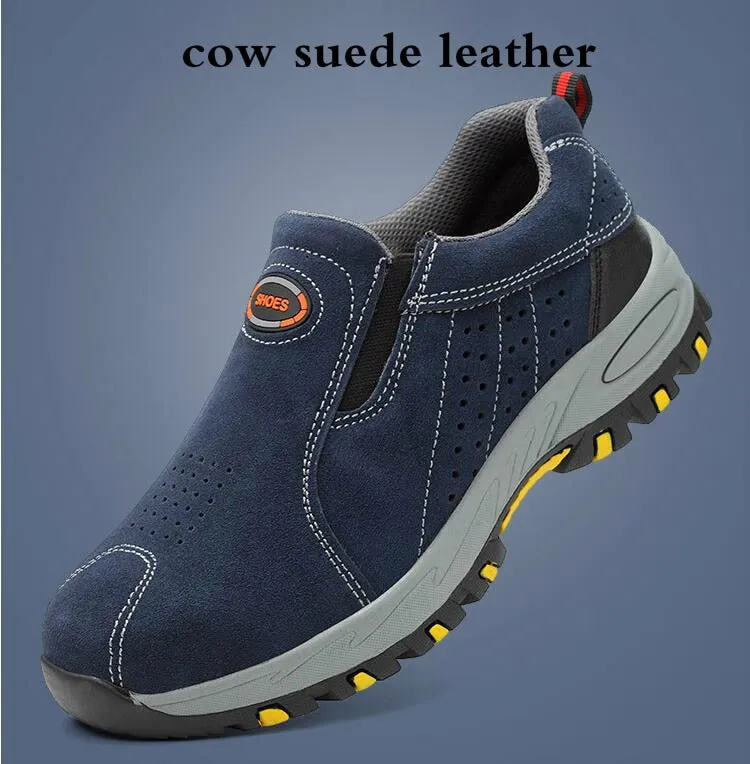 Ailongcity®Men Orthopedic Shoes Suede Anti-puncture Safety Boots