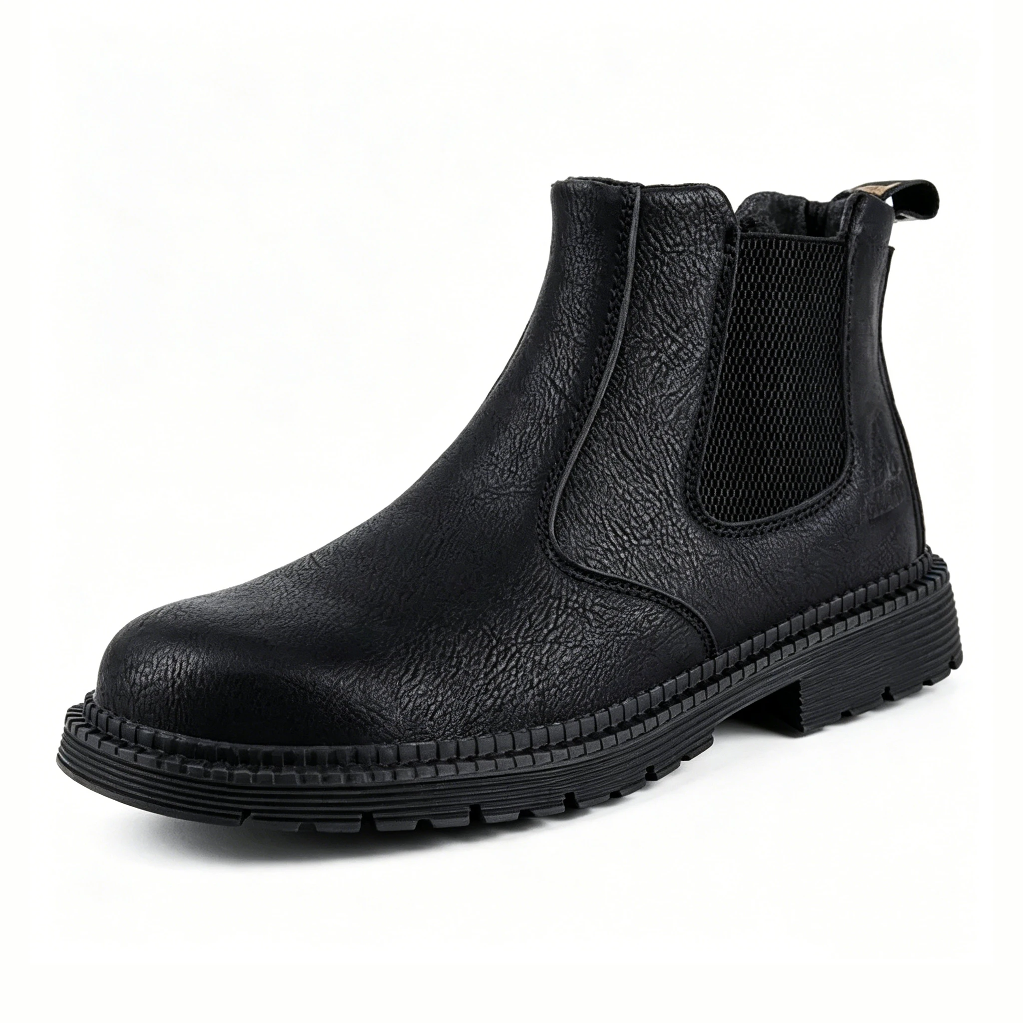 Rugged Shield - Ailongcity® Chelsea Safety Boots: Blend of Style and Industrial Protection Winter Boots For Work Oil-proof Safety Orthopedic Shoes