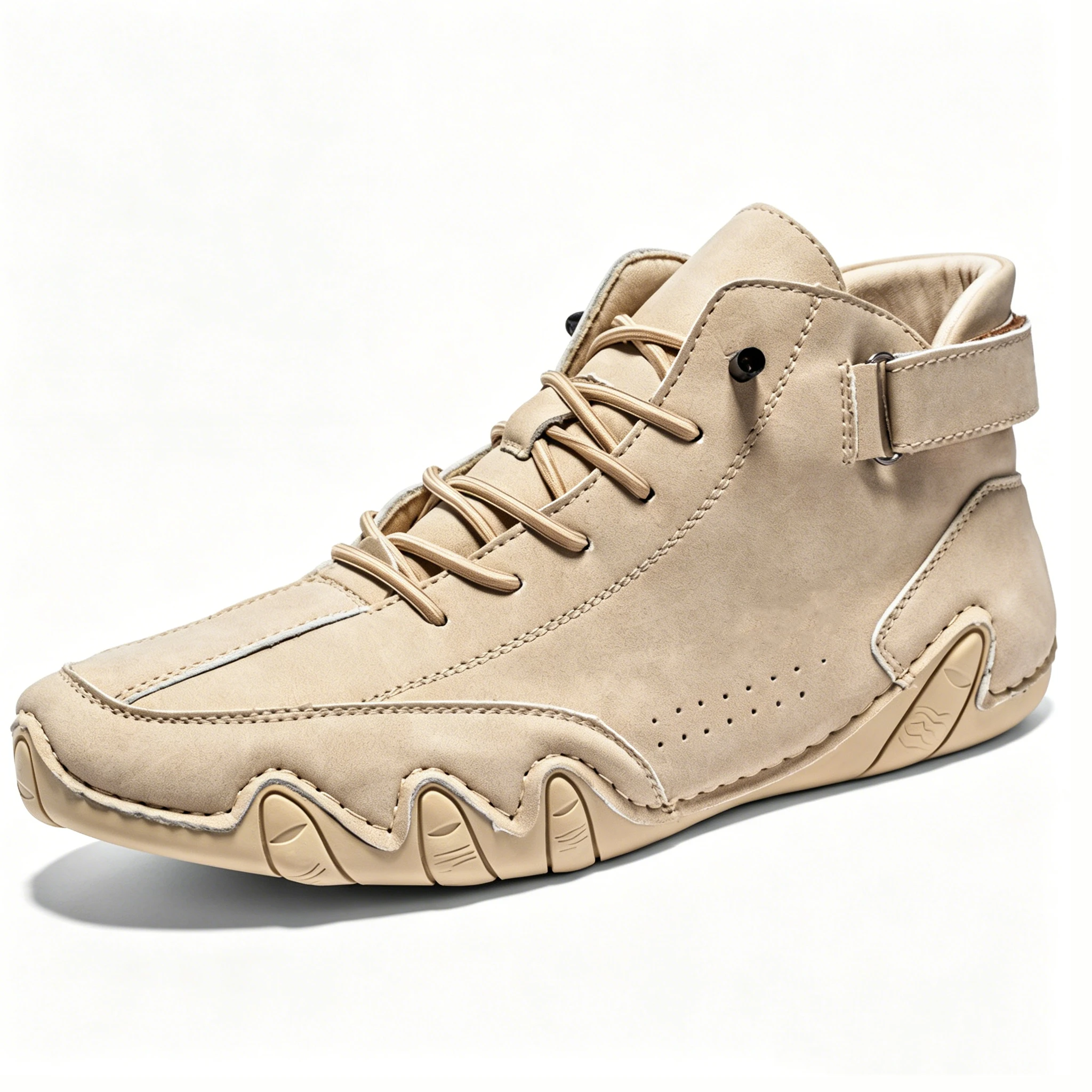 Salkin Azure - Ailongcity® Artisan High-Tops: Handcrafted Leather Design for Bold Urban Sophistication