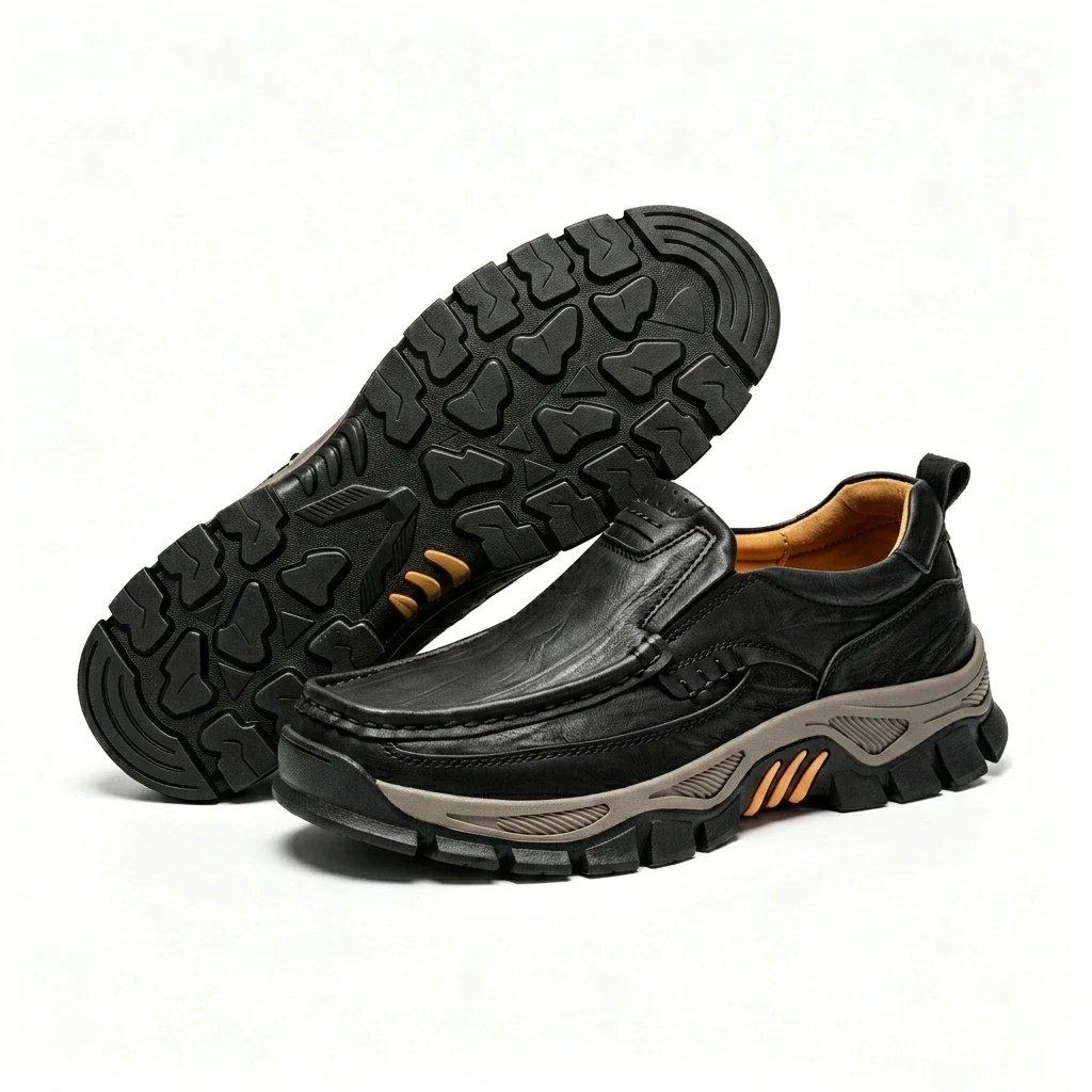 ⏰Last Day! 45% OFF  🔥AILONGCITY® Men's Genuine Leather Outdoor Casual Hiking Shoes – Versatile for City Walks & Trail Adventures