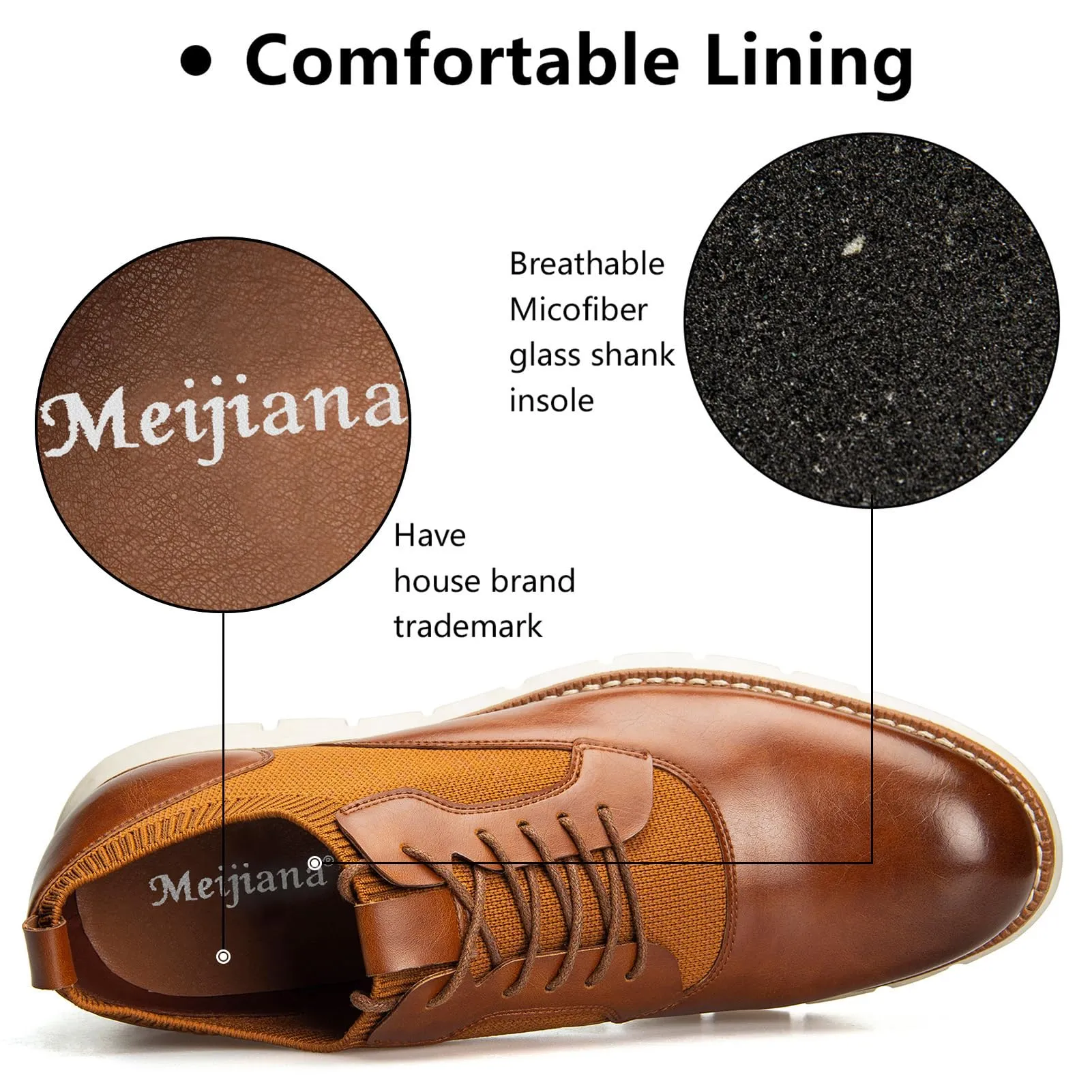 Ailongcity® Men's Loafers Genuine Leather Shoes Casual Oxford Lace Up Dress Shoes