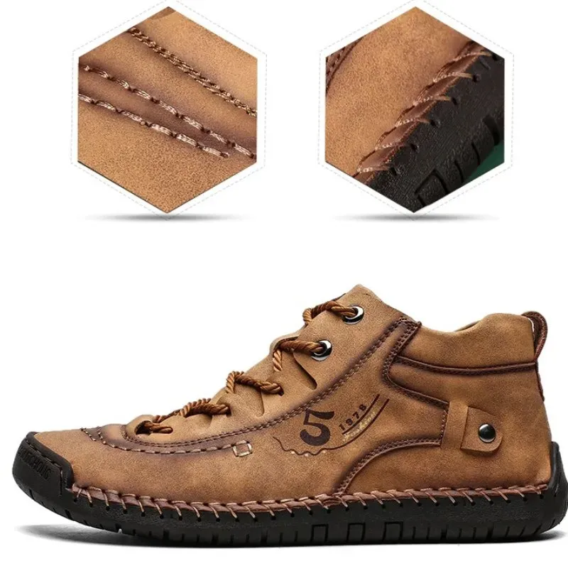 Ailongcity®Soft Leather Vintage Orthotic Shoes for Men