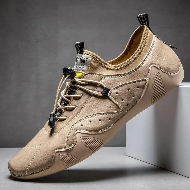 ⏰Promotion - 50% OFF🔥 Men's Handmade Orthopedic Breathable Lace-up Leather Shoes