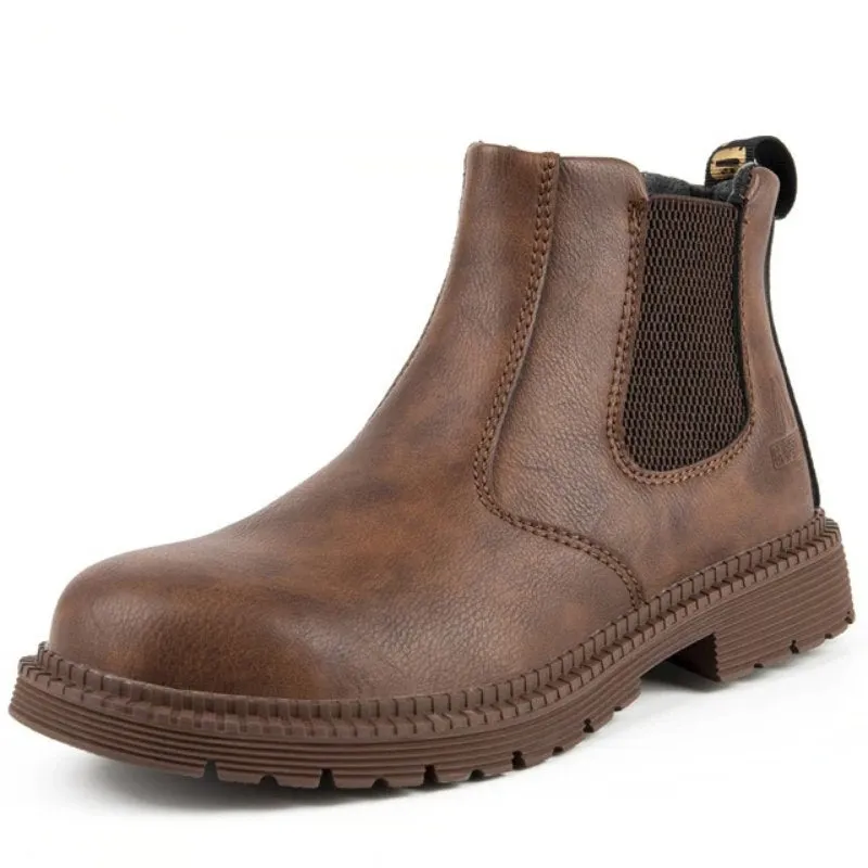 Ailongcity®Men Winter Boots For Work Oil-proof Safety Orthopedic Shoes