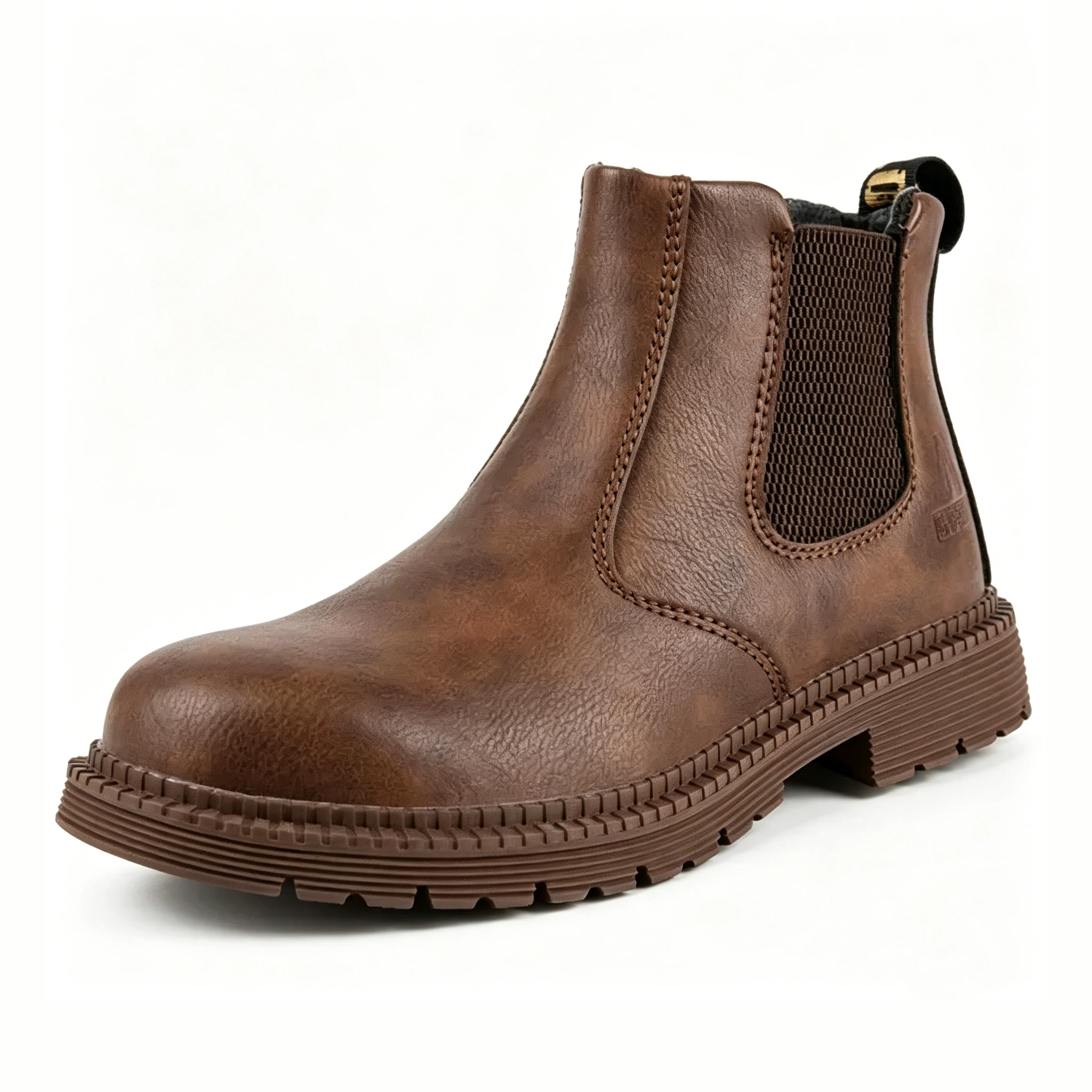 Rugged Shield - Ailongcity® Chelsea Safety Boots: Blend of Style and Industrial Protection Winter Boots For Work Oil-proof Safety Orthopedic Shoes