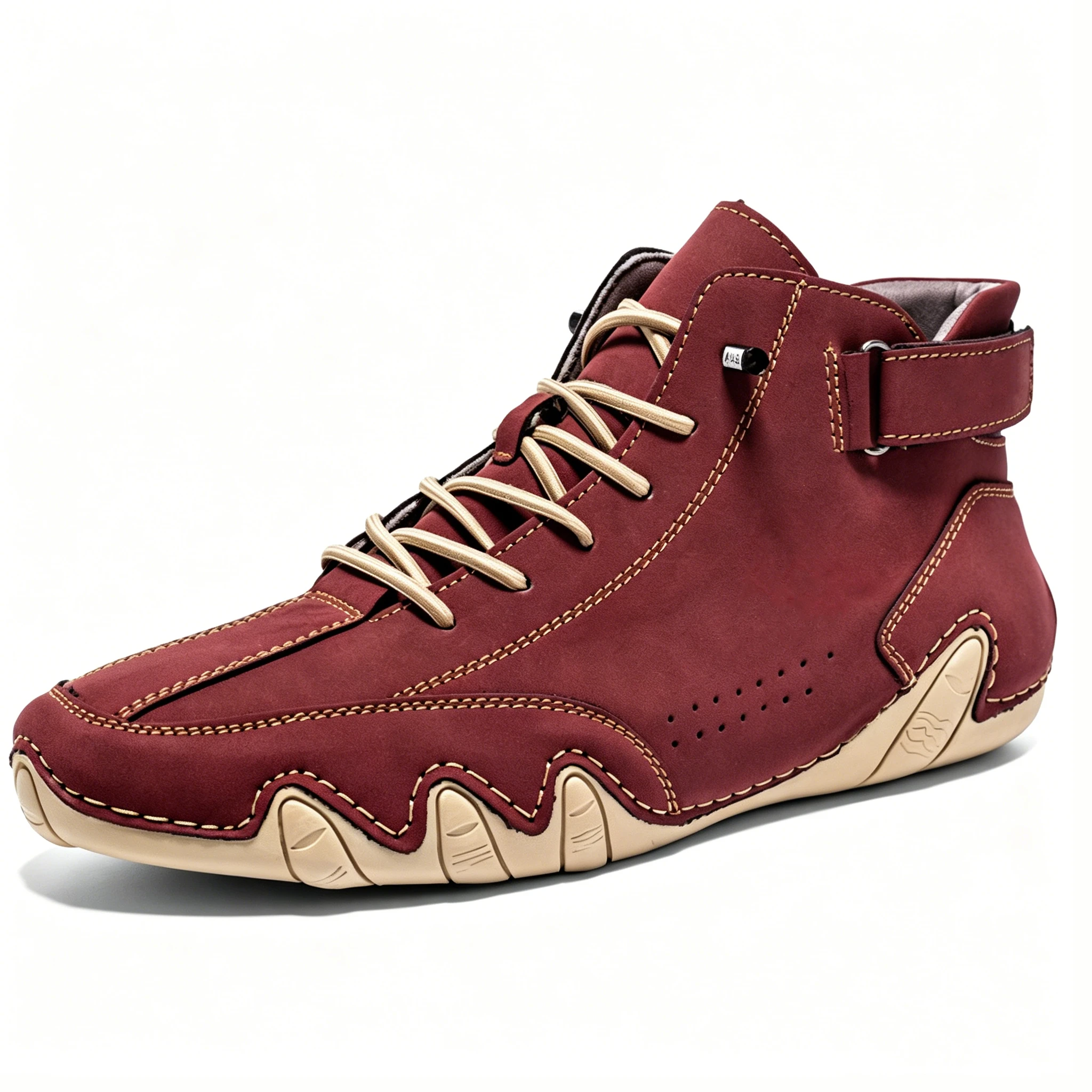 Salkin Azure - Ailongcity® Artisan High-Tops: Handcrafted Leather Design for Bold Urban Sophistication