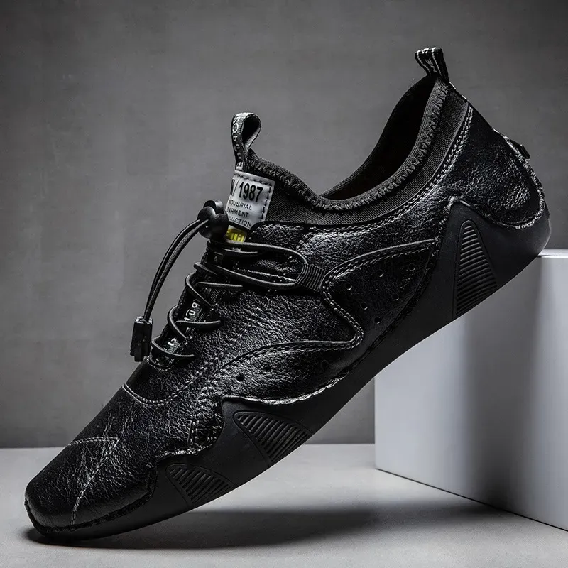 ⏰Promotion - 50% OFF🔥 Men's Handmade Orthopedic Breathable Lace-up Leather Shoes