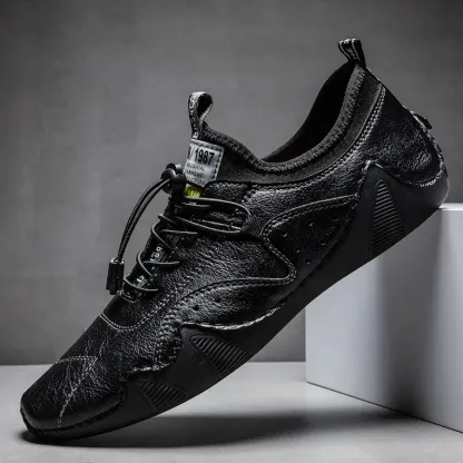 ⏰Promotion - 50% OFF🔥 Men's Handmade Orthopedic Breathable Lace-up Leather Shoes