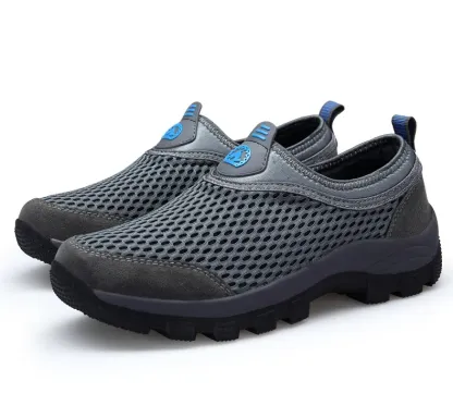 ⏰Promotion - 50% OFF🔥Ailongcity® Mens Casual Slip On Mesh Breathable Walking Hiking Sneaker