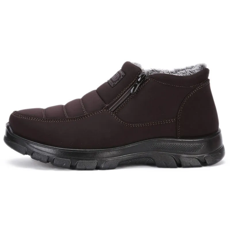 Ailongcity®Orthopedic Snow Boots For Men Velvet Warm Ankle Shoes