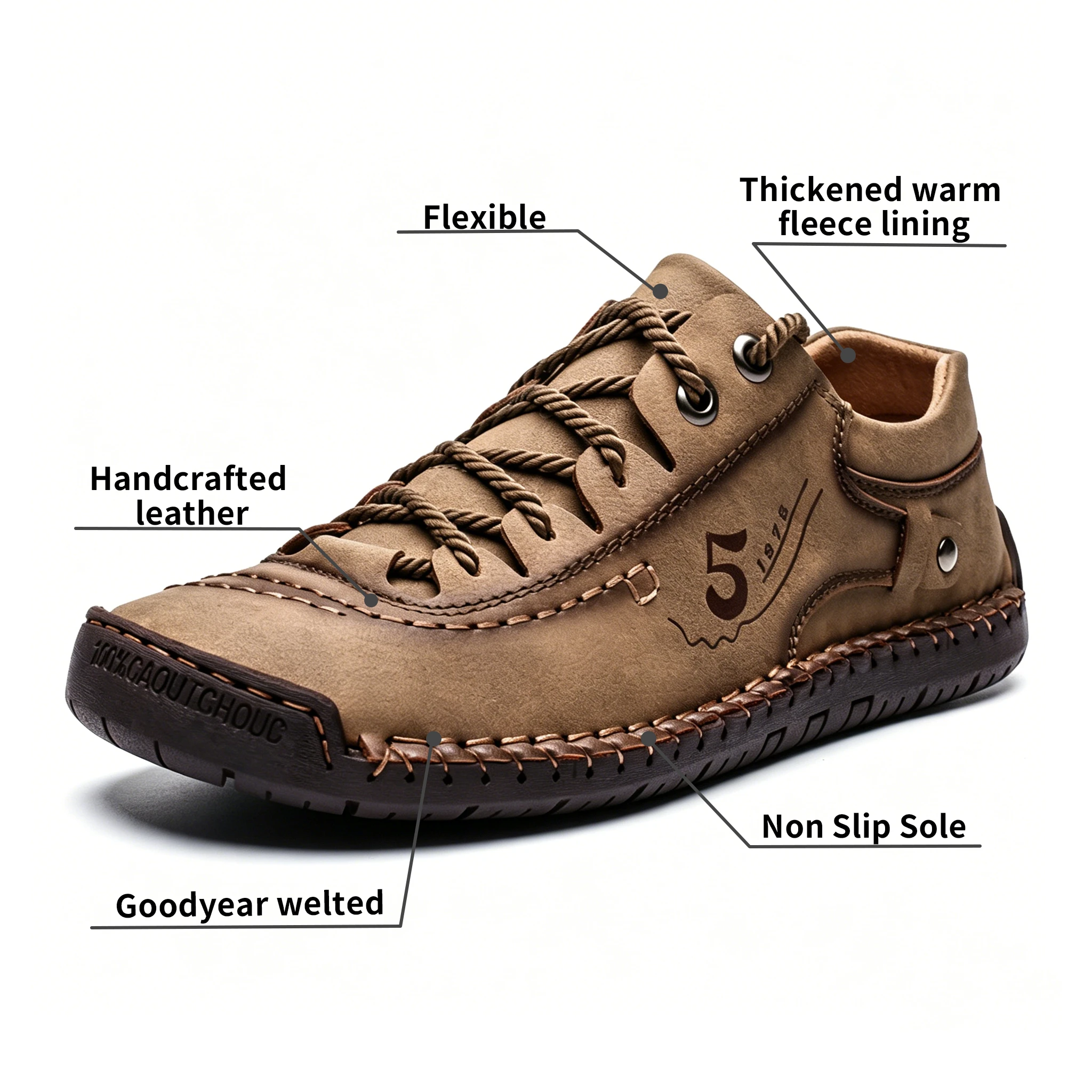 Vintage Craft 5 - Ailongcity® Leather Sneakers Retro-Inspired Artisan Leather for Timeless Casual Style