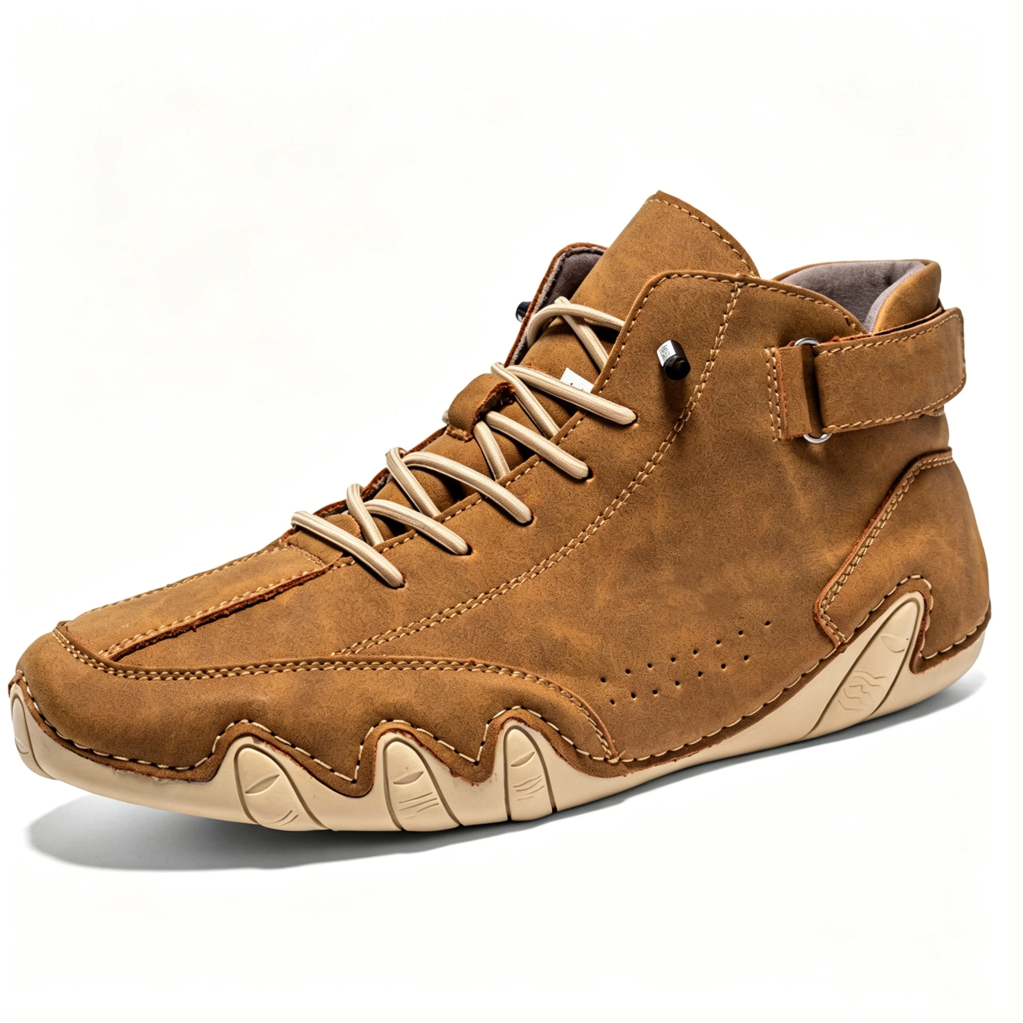 Salkin Azure - Ailongcity® Artisan High-Tops: Handcrafted Leather Design for Bold Urban Sophistication