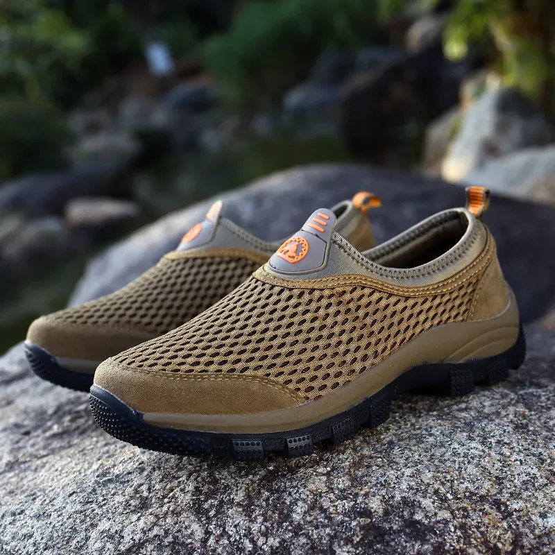 ⏰Promotion - 50% OFF🔥Ailongcity® Mens Casual Slip On Mesh Breathable Walking Hiking Sneaker