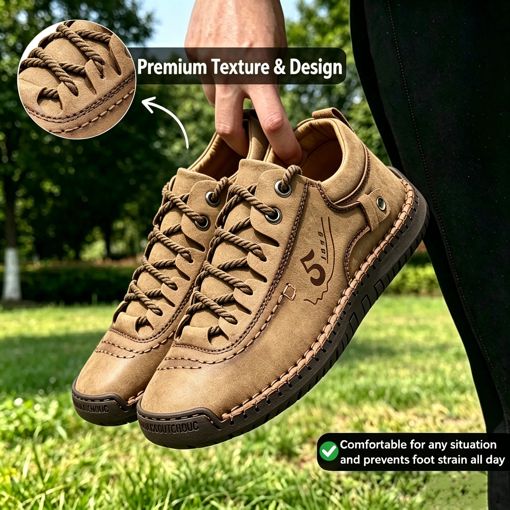Vintage Craft 5 - Ailongcity® Leather Sneakers Retro-Inspired Artisan Leather for Timeless Casual Style