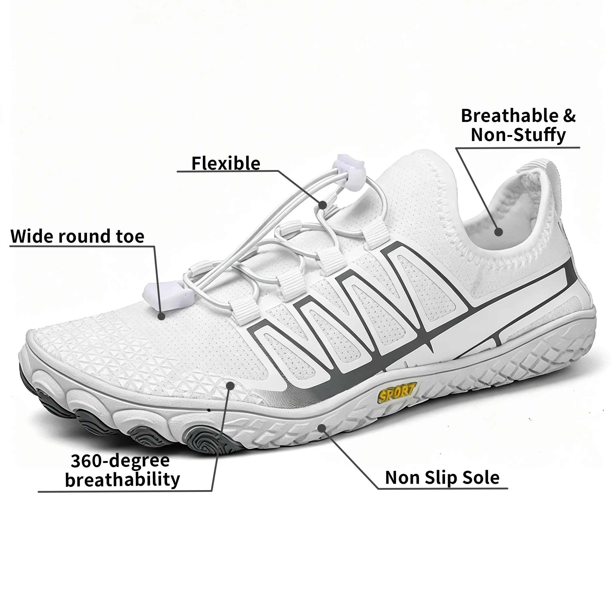 EvoFlex UltraGrip - Ailongcity® Lightweight & Versatile Barefoot Shoe (Unisex)