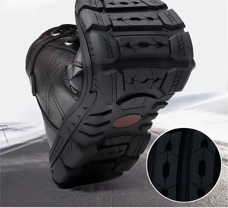 Ailongcity®Handcrafted Orthopedic Winter Leather Snow Boots for Men