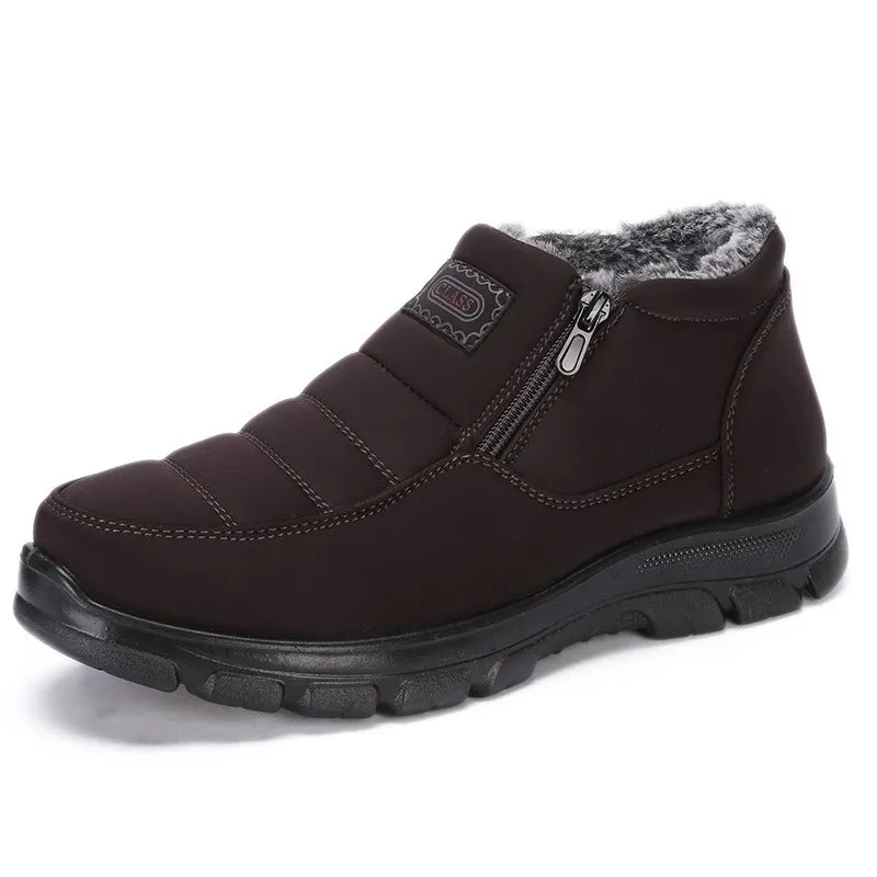 Ailongcity®Orthopedic Snow Boots For Men Velvet Warm Ankle Shoes