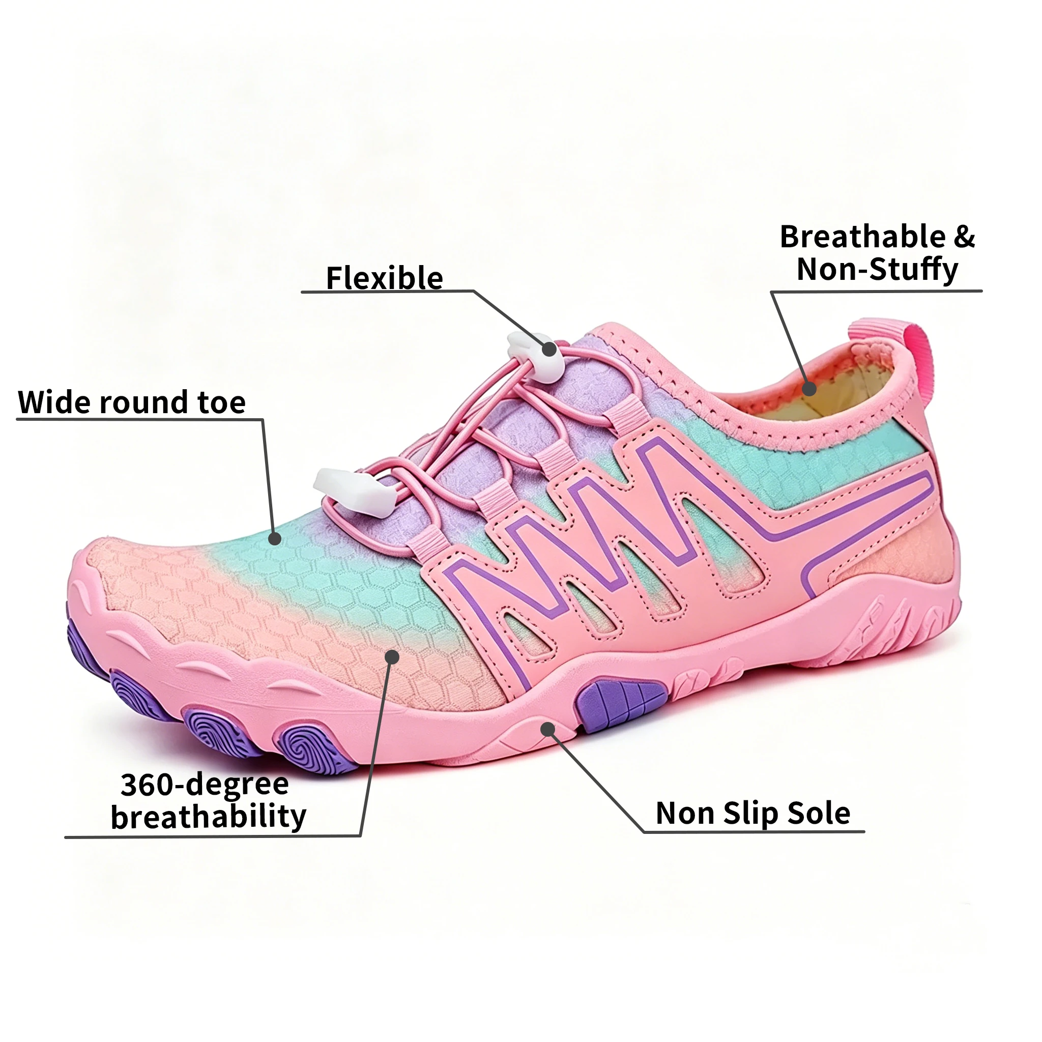 Pastel Breeze - Ailongcity®Ultra-Soft Barefoot Shoe with Superior Slip Resistance (Unisex)
