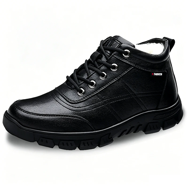 Ailongcity®Handcrafted Orthopedic Winter Leather Snow Boots for Men