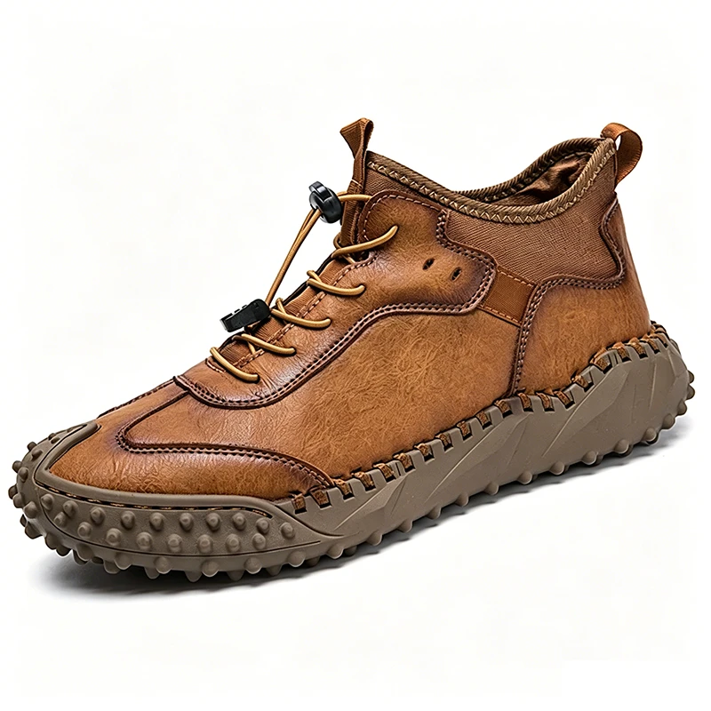 Tan Rugged - Ailongcity® Quick-Lace Outdoor Boots Trail-Ready Grit with Effortless Style