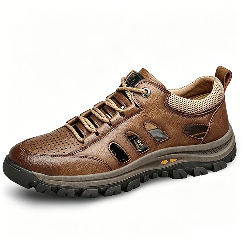 Brown Ventilated - Ailongcity® Outdoor Hiking Shoes: Breathable Design for Trail Conquests