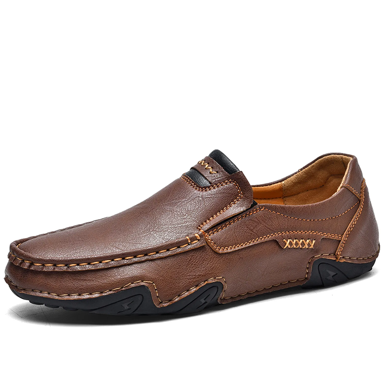 Tan Classic - Ailongcity® Slip-On Driving Loafers Timeless Craftsmanship for Effortless Urban Mobility