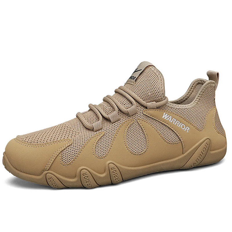 Beige Knit Warrior - Ailongcity® Performance Sneakers: Athletic Edge with Adaptive Comfort for Active Lifestyles