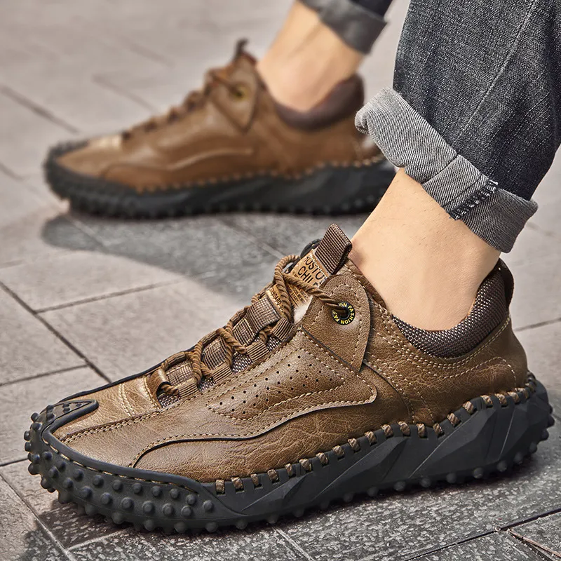 Ailongcitystride™ Eco-Friendly Leather Handcrafted Orthopedic Shoes