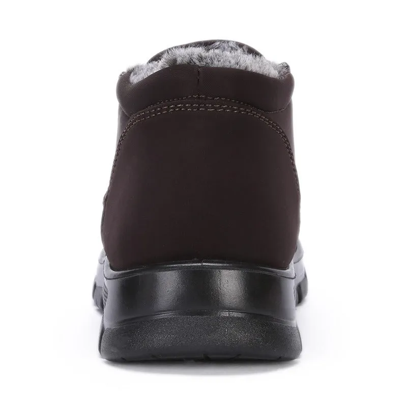 Ailongcity®Orthopedic Snow Boots For Men Velvet Warm Ankle Shoes