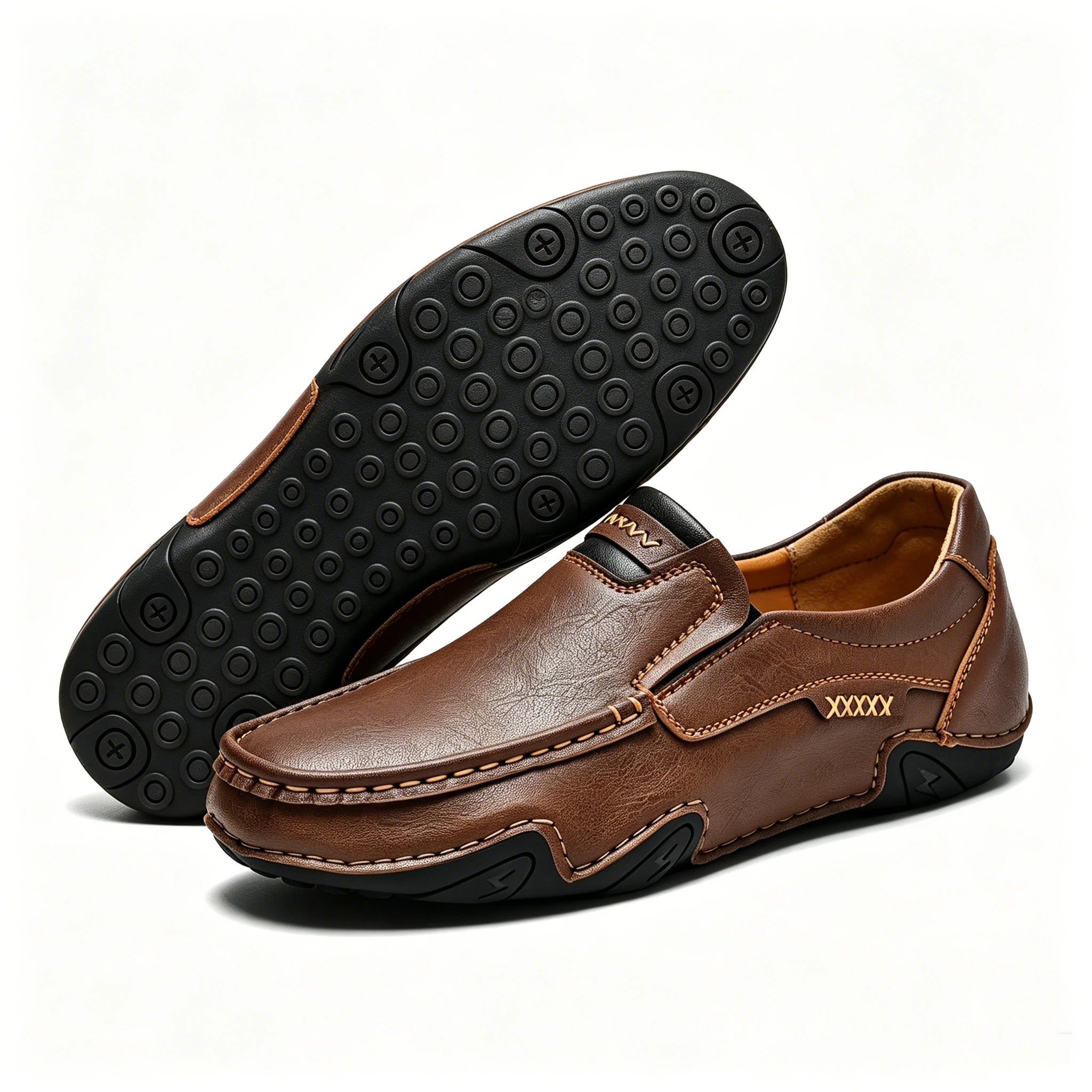 Tan Classic - Ailongcity® Slip-On Driving Loafers Timeless Craftsmanship for Effortless Urban Mobility