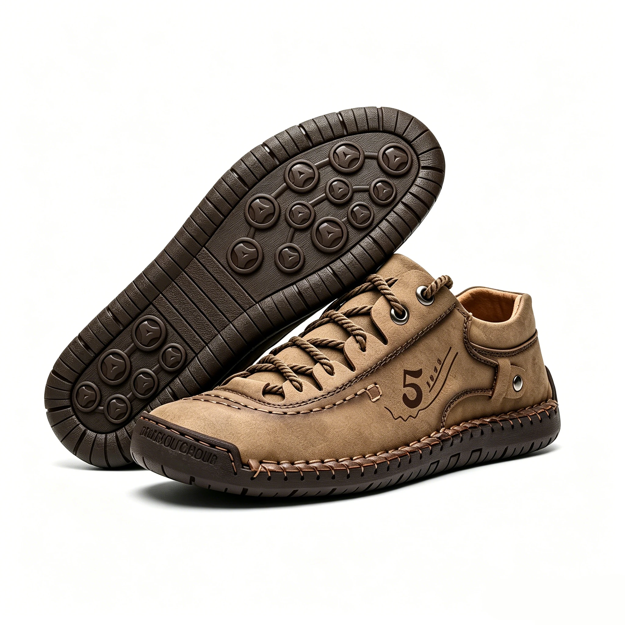 Vintage Craft 5 - Ailongcity® Leather Sneakers Retro-Inspired Artisan Leather for Timeless Casual Style