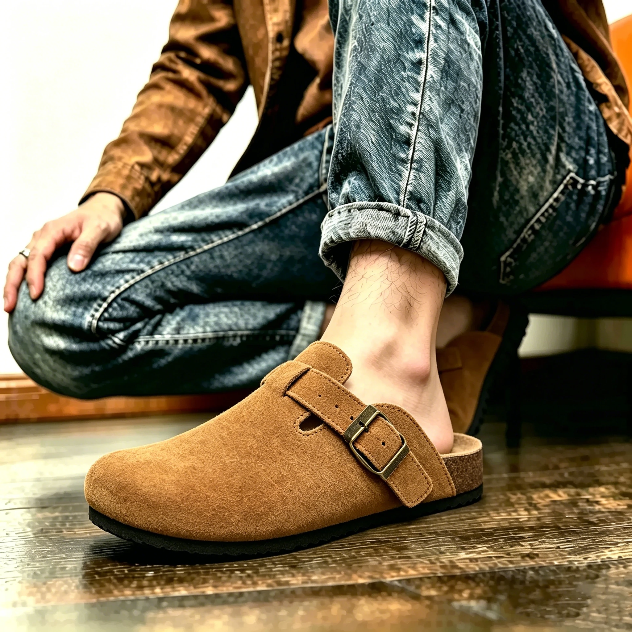 Ailongcity® Unisex Cork Clog Sandals – Lightweight, Ergonomic, and Perfect for Leisure