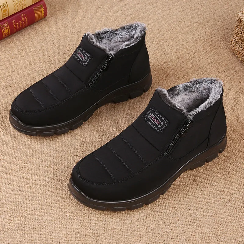 Ailongcity®Orthopedic Snow Boots For Men Velvet Warm Ankle Shoes
