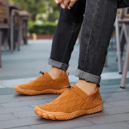 Ailongcity®Men's Wide Toe Box Barefoot Shoes (waterproof）