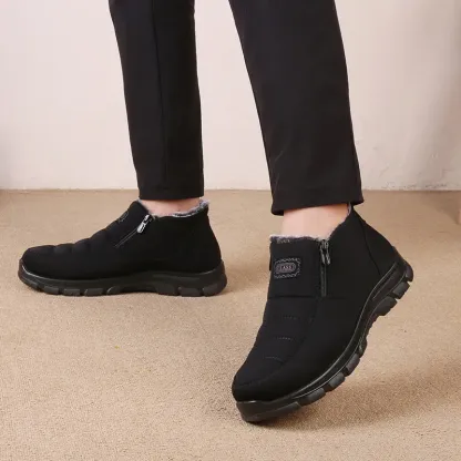 Ailongcity®Orthopedic Snow Boots For Men Velvet Warm Ankle Shoes