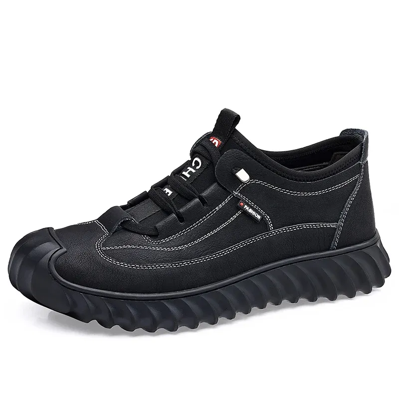 Ailongcity®Men's Handcrafted Genuine Leather Waterproof Anti-Slip Boots