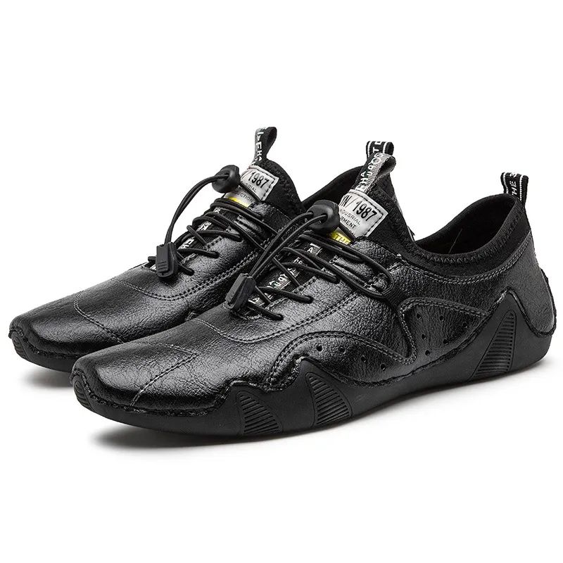 ⏰Promotion - 50% OFF🔥 Men's Handmade Orthopedic Breathable Lace-up Leather Shoes