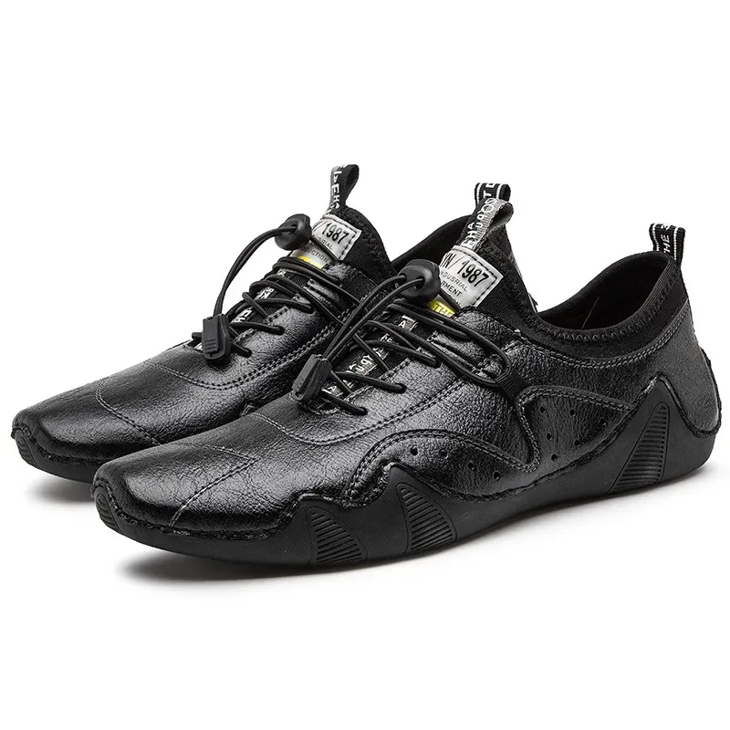 ⏰Promotion - 50% OFF🔥 Men's Handmade Orthopedic Breathable Lace-up Leather Shoes