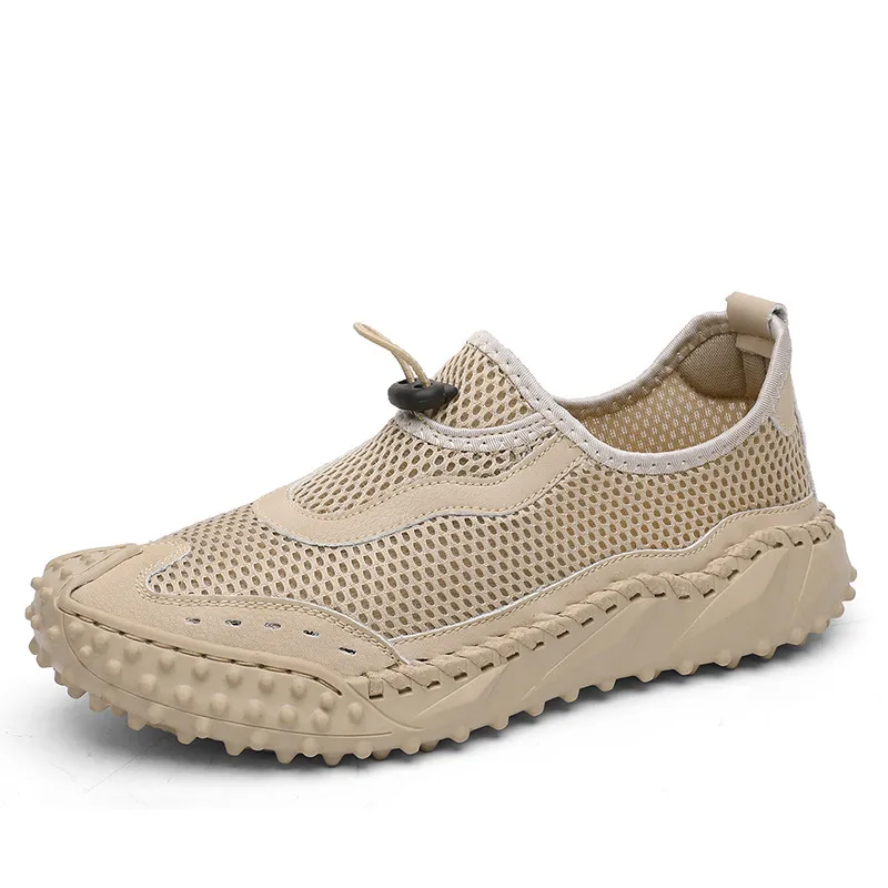 Ailongcity® Mens Lightweight Mesh Slip-On Hiking Sneakers
