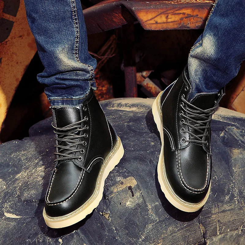 Ailongcity® Men's Handmade Waterproof Martin Boots