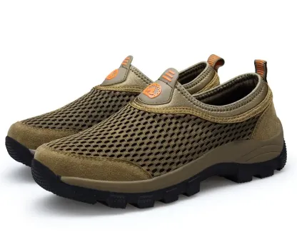 ⏰Promotion - 50% OFF🔥Ailongcity® Mens Casual Slip On Mesh Breathable Walking Hiking Sneaker