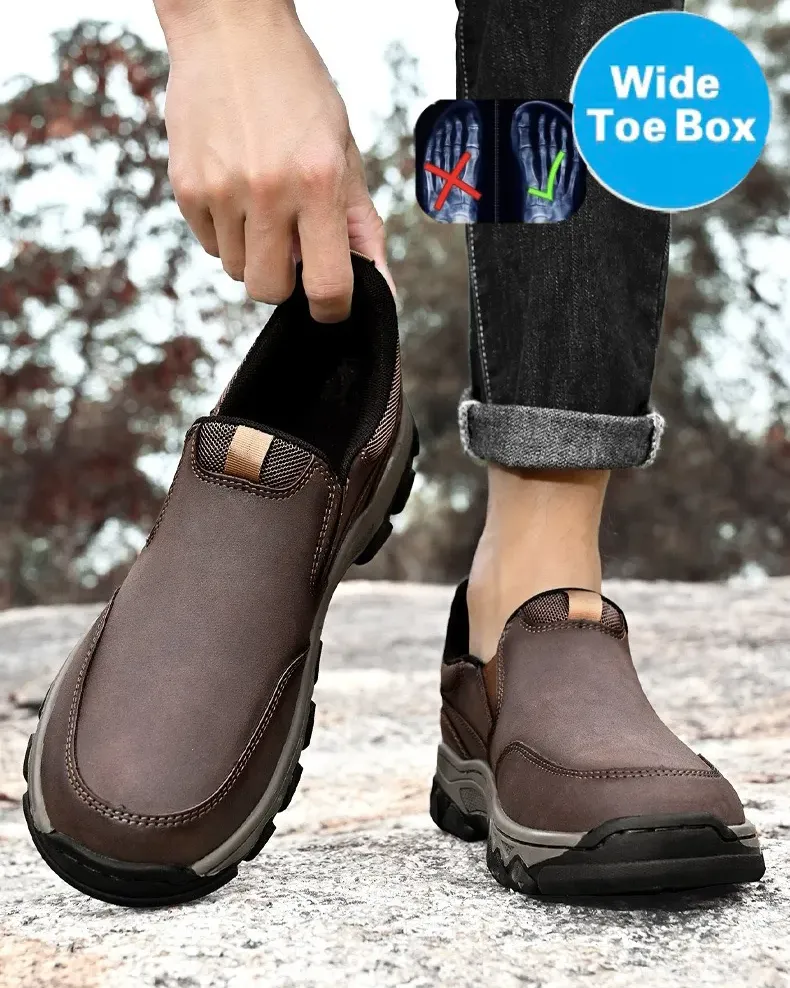 ⏰Last Day! 50% OFF 🔥AILONGCITY®Men's Genuine Leather Outdoor Orthopedic Loafers