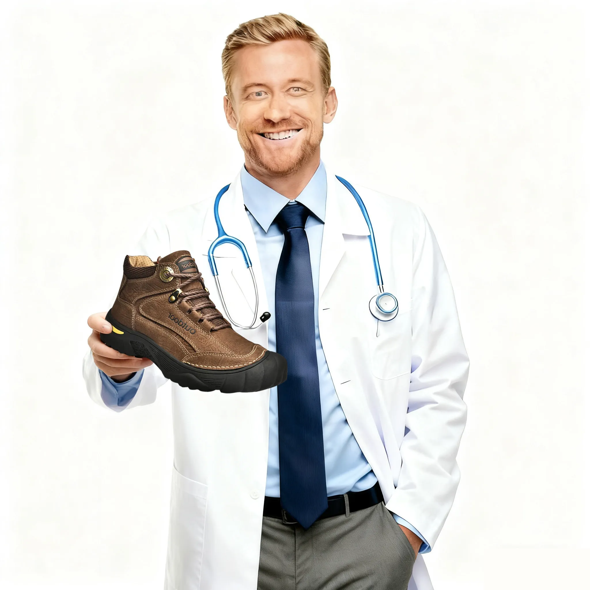 Brown Explorer  - Ailongcity® Outdoor Adventure Hiking Boots Durable Design for Trail Exploration