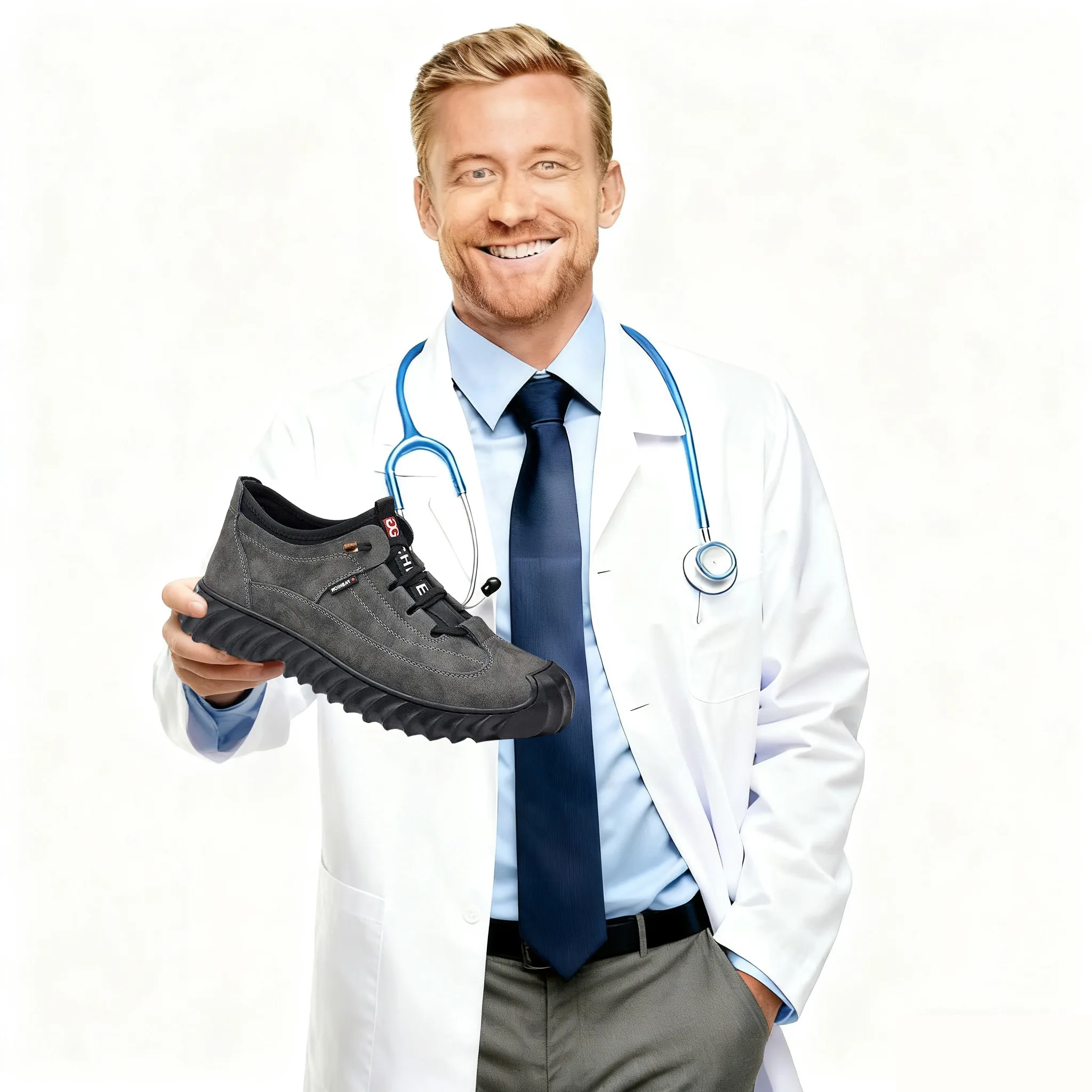 Gray Rugged - Ailongcity® Fashion Sneakers Edgy Design with Comfortable Versatility Waterproof Anti-Slip Shoes