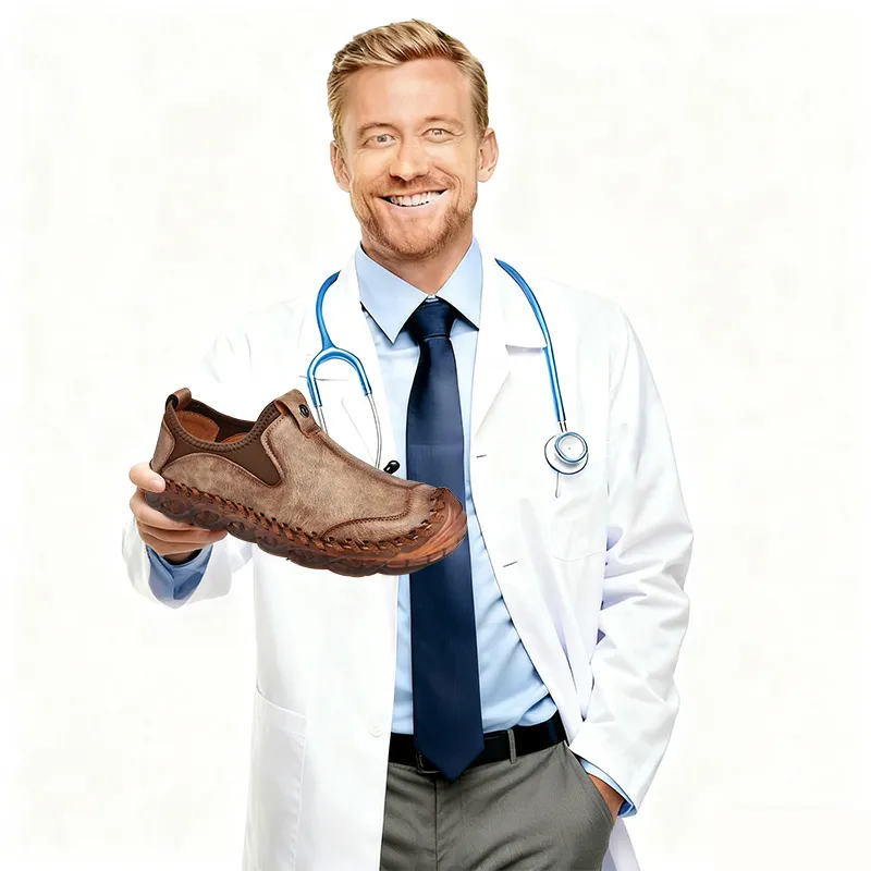 Tan Artisan Woven - Ailongcity® Slip-On Leather Shoes: Handcrafted Elegance with Cloud-Like Comfort